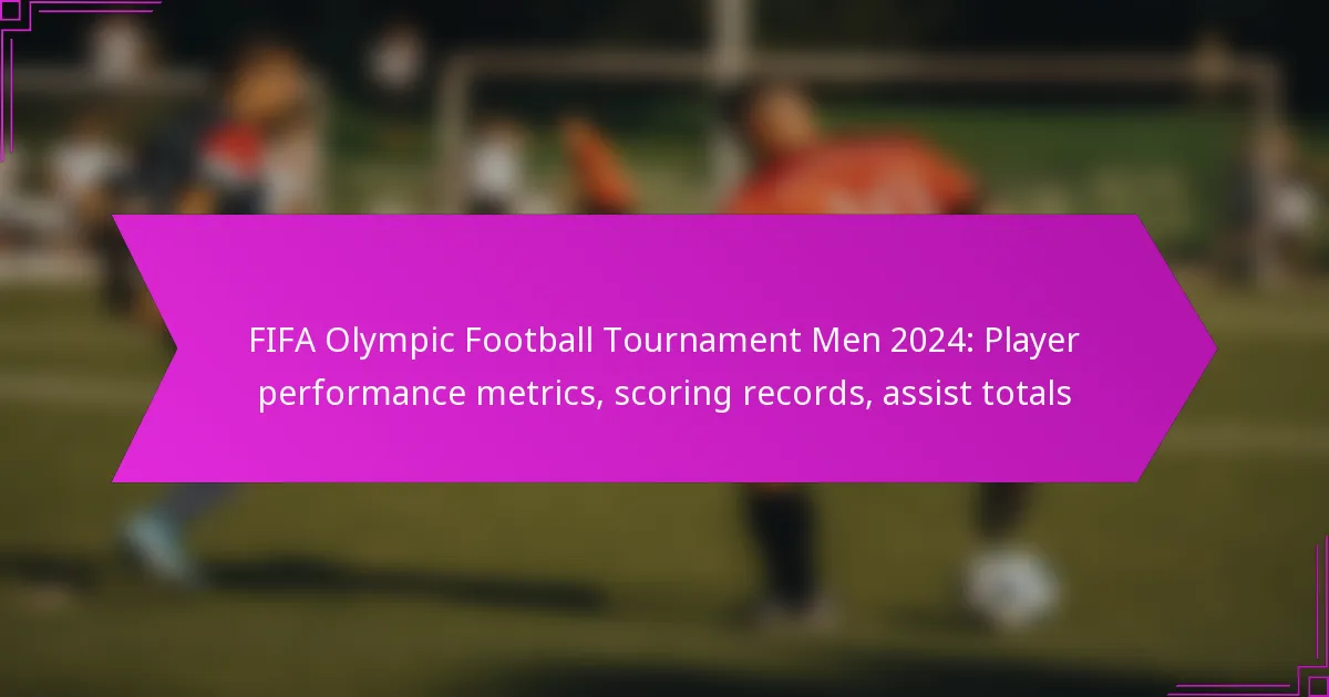 FIFA Olympic Football Tournament Men 2024: Player performance metrics, scoring records, assist totals