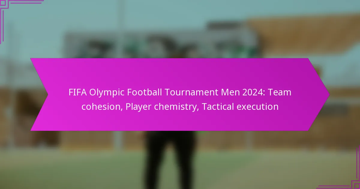 FIFA Olympic Football Tournament Men 2024: Team cohesion, Player chemistry, Tactical execution